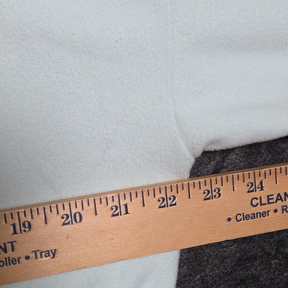 The North Face Womens Light Blue Long Sleeve Fleece Cropped 1/4 Zip  sz M - Picture 6 of 10